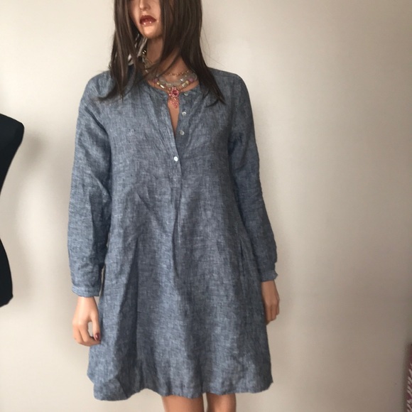 tahari linen dress